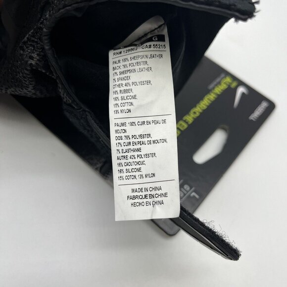 Nike Alpha Huarache Elite Baseball Batting Gloves Black Men’s Large CV0720-091 - Picture 4 of 5